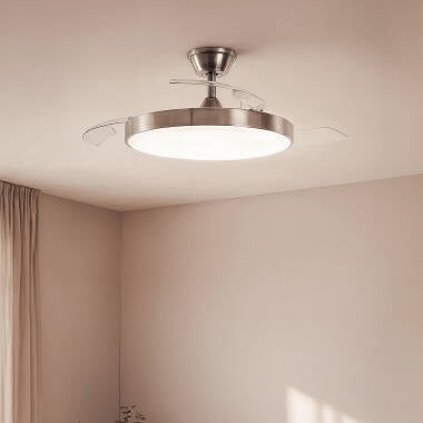 Imagem de Ventilador de Teto com luz silencioso DC com aspas retráteis Tori
