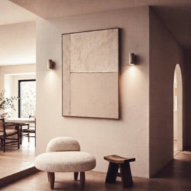 Imagen de Aplique de Pared Travertino y madera Enzo