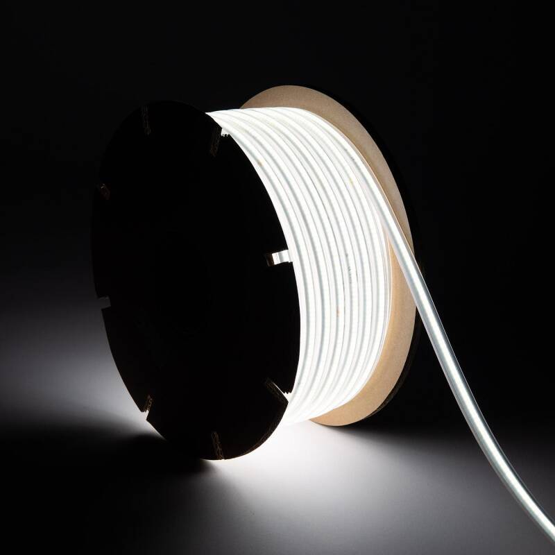 Imagen de Tira LED Regulable 220V COB Autorrectificada 320 LED/m BOBINA 50m 8W/m 720 lm/m Ancho 12mm Corte 50cm IP65 CRI90