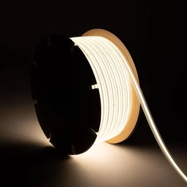 Tira LED Regulable 220V COB Autorrectificada 320 LED/m BOBINA 50m 8W/m 720 lm/m Ancho 12mm Corte 50cm IP65 CRI90