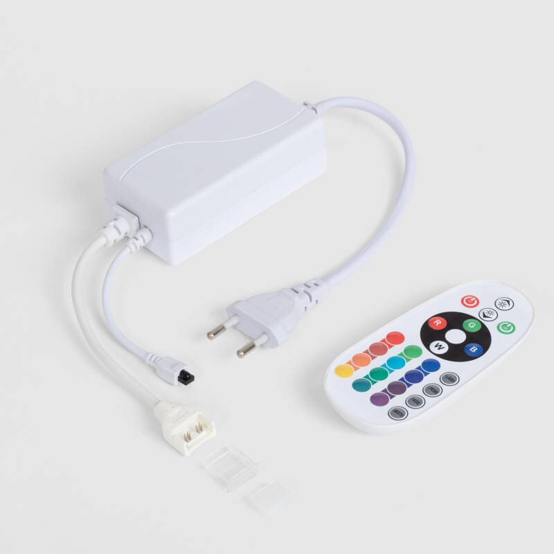 Imagen de Controlador para Tira LED RGB 220V WCOB Silicone FLEX con Mando IR