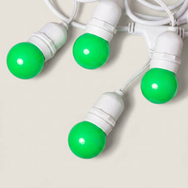 Imagen de Guirnalda Exterior con Bombillas LED E27 5.5m IP65 Blanco