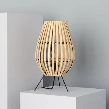 Lámpara de Mesa de Bambú Atamach