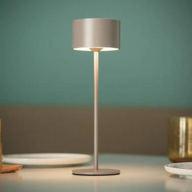 Lámpara de Mesa LED Portátil Exterior con Batería USB Recargable Metal Mounka Round