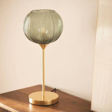 Candeeiro de Mesa Metal e Vidro Klimt