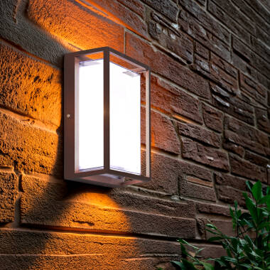 Imagen de Aplique de Pared Exterior LED 12W Aluminio CCT Seleccionable Doble Difusor Arelien Large II