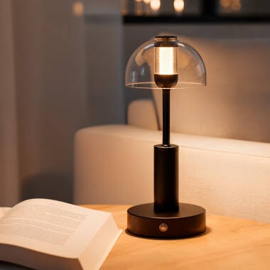 Imagen de Lámpara de Mesa LED Metal Portátil con Batería USB Recargable Luliu Ludza