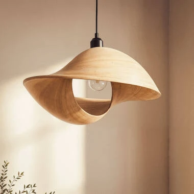 Imagen de Lámpara Colgante Bambú Shuka Acacia  Ø480 mm ILUZZIA