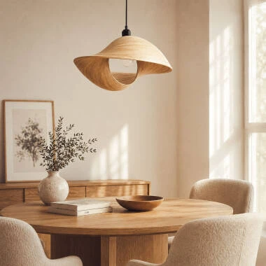 Imagen de Lámpara Colgante Bambú Shuka Acacia  Ø480 mm ILUZZIA