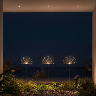 Imagen de Set de 3 Pinchos LED Exterior Solar Diente de Leon