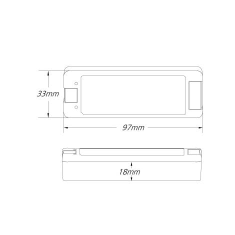 Imagem de Controlador de Fita LED Monocromática/CCT/RGB 12-24V SKYDANCE V3 Compatível com Comando RF