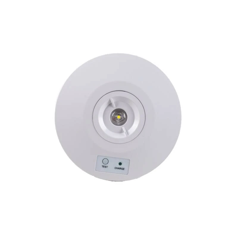 Imagen de Luz de Emergencia LED 2W Circular de Superficie para Zonas Abiertas y Pasillos con 3 Horas de Autonomía