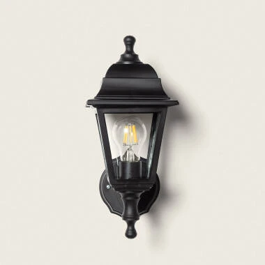 Imagen de Lámpara de Pared Exterior Sennen Negro