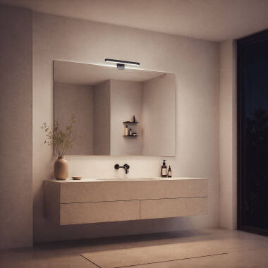 Imagem de Aplique Espelho Casa de Banho Carl 5W Preto