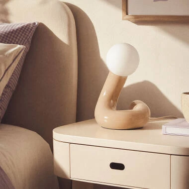 Lámpara de Mesa Cerámica  Arlo Juno