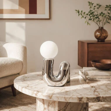 Lámpara de Mesa Cerámica  Arlo
