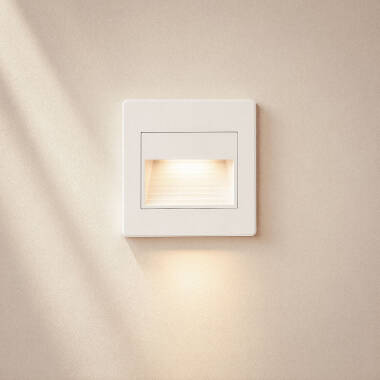 Imagen de Baliza de Pared LED Empotrable Cuadrado Olite para Caja Universal