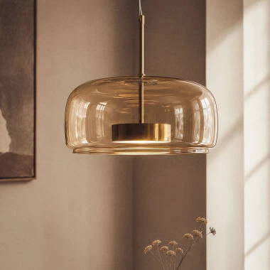 Imagem de Candeeiro Suspenso LED 7W Metal e Vidro Aba 