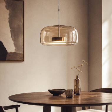 Imagem de Candeeiro Suspenso LED 7W Metal e Vidro Aba 