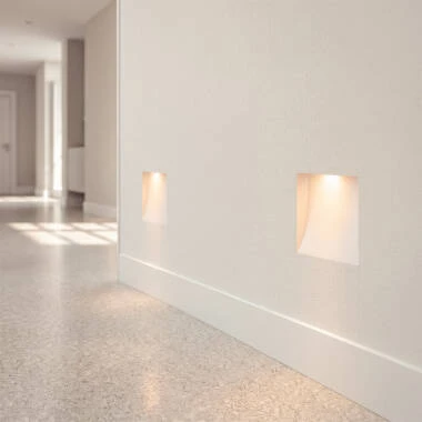 Imagen de Aplique de Pared Integración Escayola/Pladur para Bombilla LED MINI GU10 Corte 103x148 mm