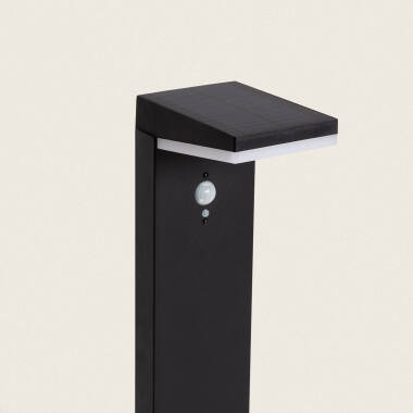 Imagem de Baliza de Pé Exterior Solar LED 5W 50cm Alumínio com Sensor de Movimento Edwan