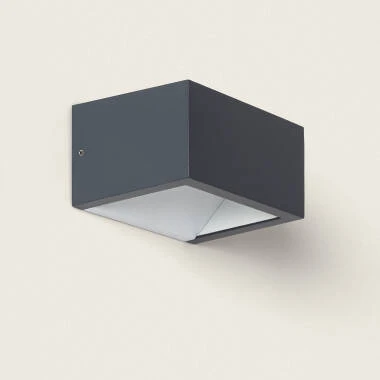 Aplique de Parede Exterior LED 9W Alumínio Iluminação Dupla Cara CCT Seleccionável Sselecionável Sheffield