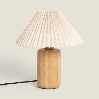 Lámpara de Mesa Madera Silene