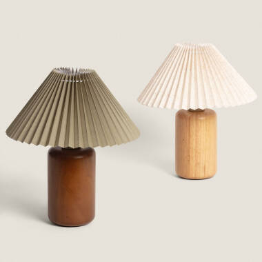 Imagen de Lámpara de Mesa Madera Silene