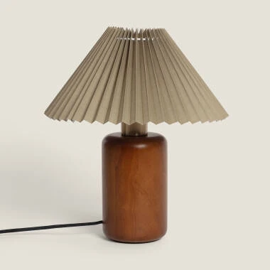 Lámpara de Mesa Madera Silene