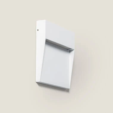 Aplique de Parede Exterior LED 6,5 W, CCT Selecionável, Alumínio, Acabamento Quadrado Jade