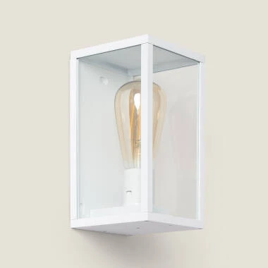 Aplique de Pared Exterior Aluminio y Cristal Atrium