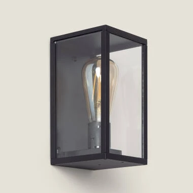 Aplique de Pared Exterior Aluminio y Cristal Atrium