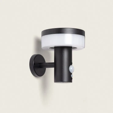 Fotografia do produto: Aplique de Parede Exterior Solar LED 1,5W Alumínio com Sensor de Movimento Ashier