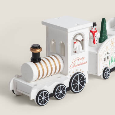Imagen de Tren de Navidad LED de madera Noel 35 cm
