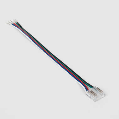 Conector Hipopótamo com cabo para Fita LED RGBW 24V DC COB IP20 Largura 12mm