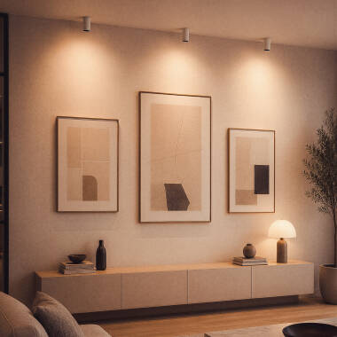 Imagem de plique de Teto LED Ø70 mm ECLIPSE L da Aurlux Lighting