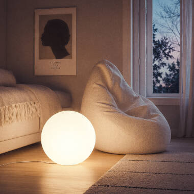 Imagen de Lámpara Esférica Decorativa Bola de Luz Evan Orb