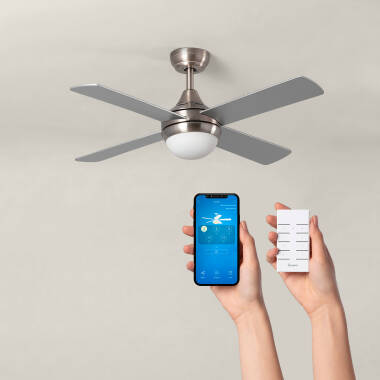 Imagem de Ventoinha de Teto Navy Niquel 110cm Wifi