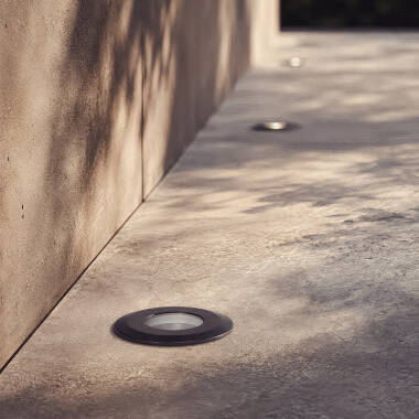 Imagen de Foco Exterior LED Empotrable Suelo 12V DC Negro Clarion