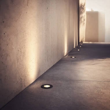 Imagen de Foco Exterior LED Empotrable Suelo 12V DC Negro Clarion