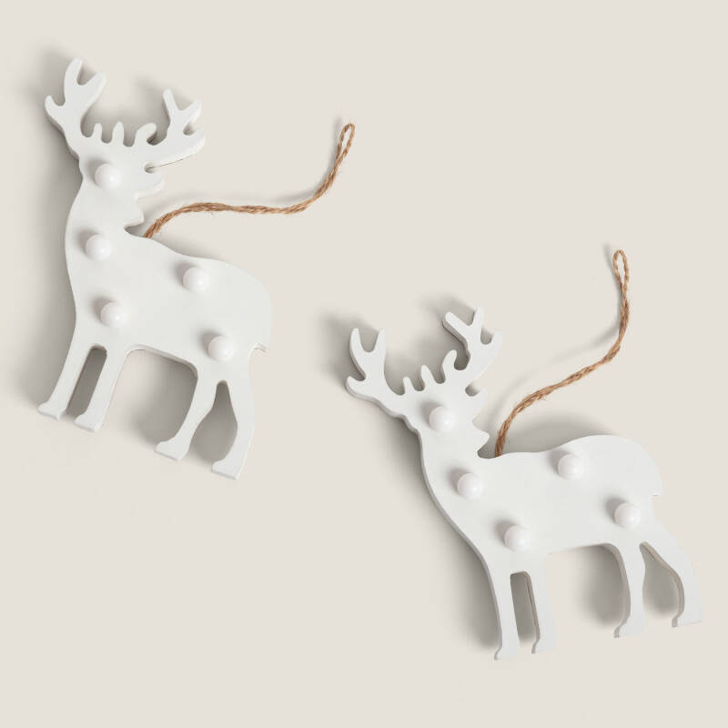 Imagen de Reno Navideño Decorativo LED de Madera Boreal