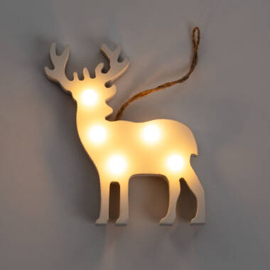 Imagen de Reno Navideño Decorativo LED de Madera Boreal