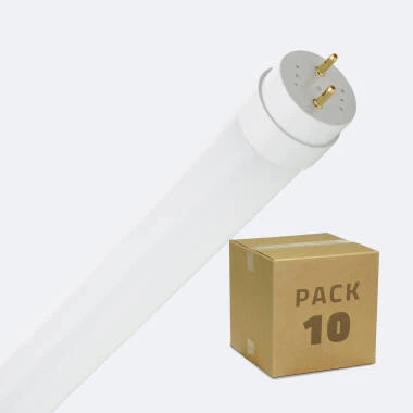 Tubo LED T8 Cristal 150cm Conexión un Lateral 22W 140lm/W (Pack 10 un)