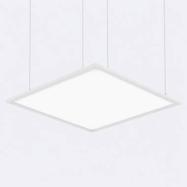 Painel LED 60x60 cm, 40 W, 4000 lm, Microprismático, UGR17, LIFUD + Kit de Suspensão
