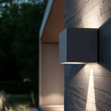 Aplique de Parede Exterior LED 6W Alumínio Iluminação Dupla Cara Eros