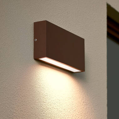 Aplique de Parede Exterior LED 10W Alumínio Iluminação Dupla Cara CCT Seleccionável Brooky M