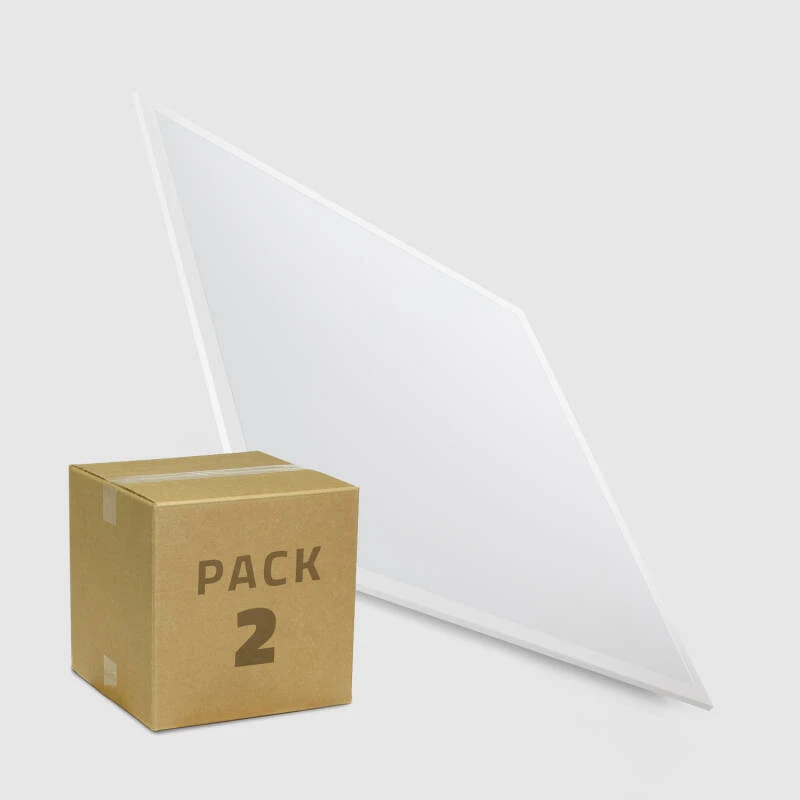 Imagem de Pack 2 painéis LED 60x60 cm, 40 W, 4800 lm, Solid