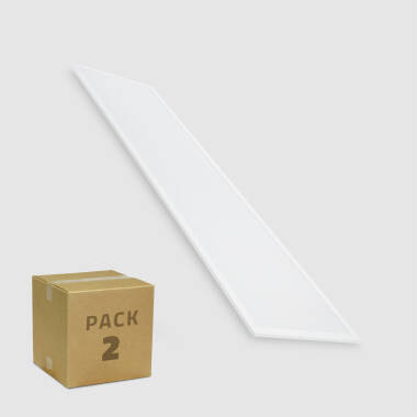 Pack 2 Panel LED 120x30 cm 40W 4800 lm PHILIPS Certadrive con Cable de Seguridad