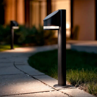 Imagem de Baliza de Pé Exterior Solar LED 50 cm Alumínio Eddan