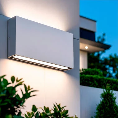 Imagem de Aplique de Parede Exterior LED com Iluminação Dupla Face em Alumínio Luming II